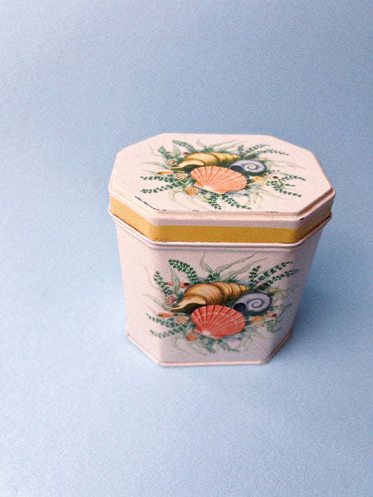 Vintage Seashell Tin