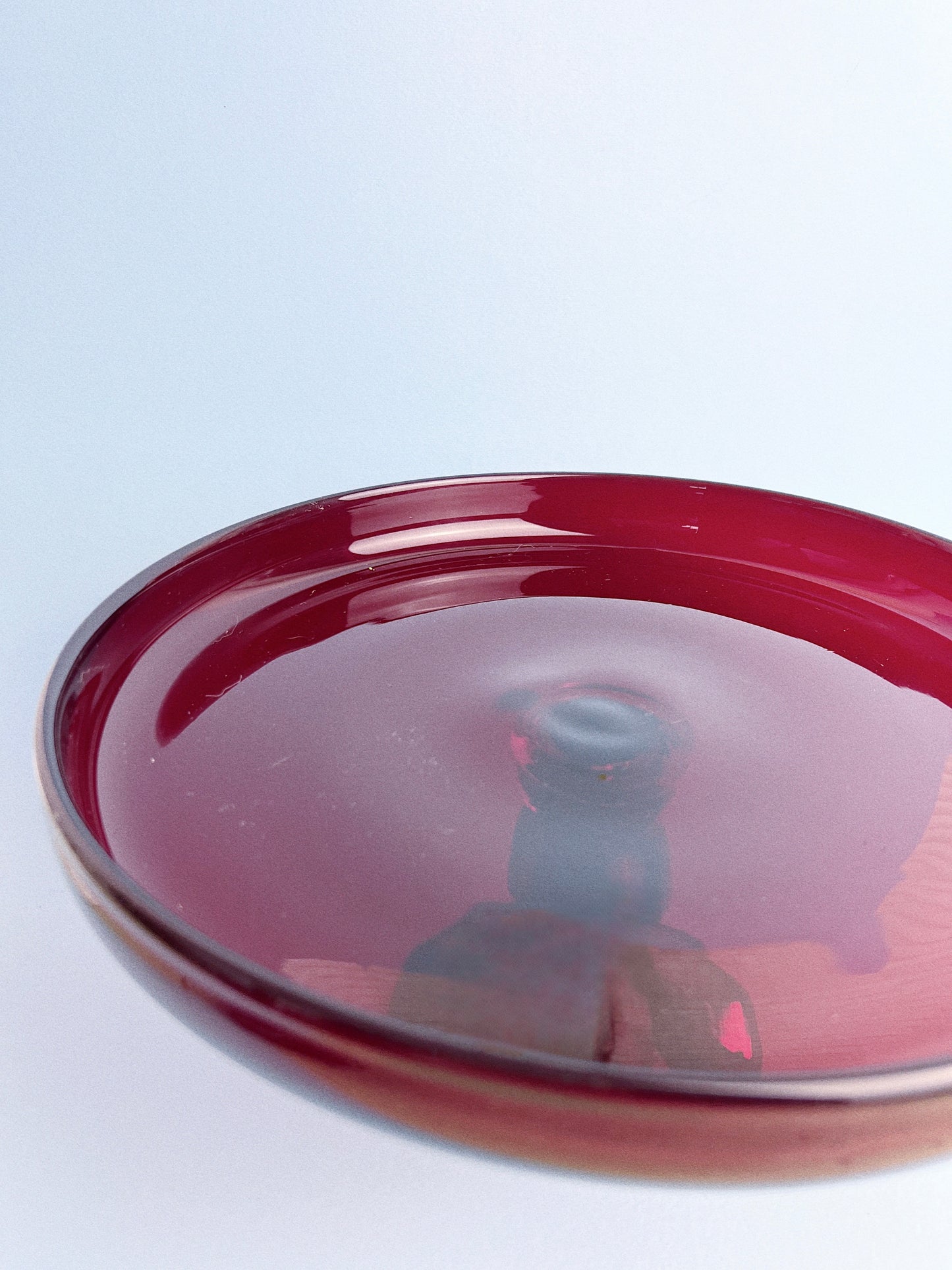 Vintage Red Ruby Cake Stand