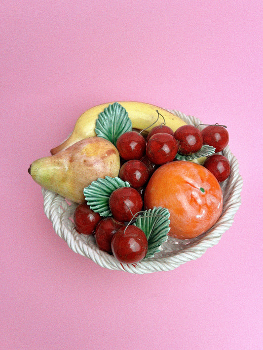 Vintage Lanzarin Fruit Basket