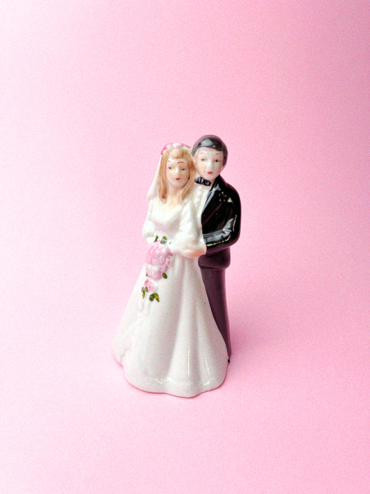 Vintage I Do Wedding Cake Topper