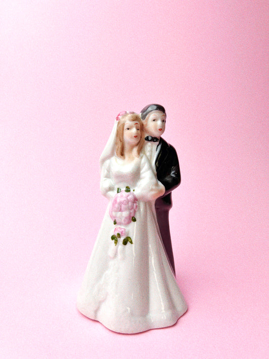 Vintage I Do Wedding Cake Topper