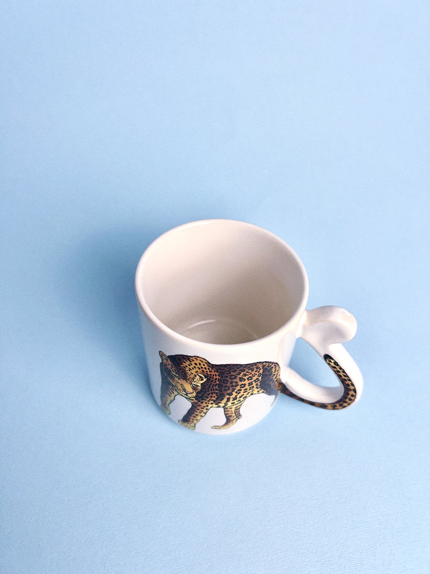 Vintage Wild Cat Mugs