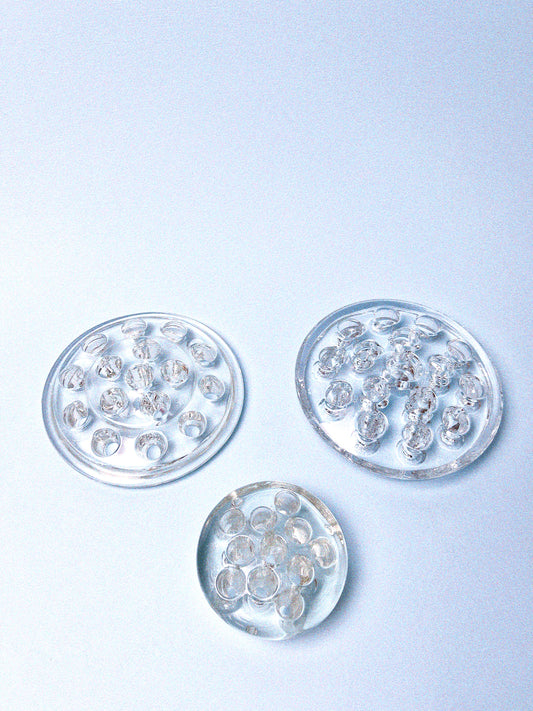 Assorted Vintage Glass Floral Frogs