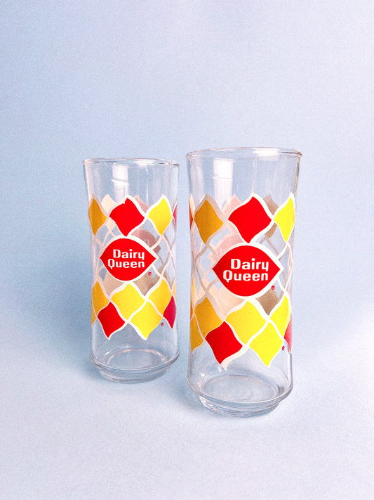 Vintage Dairy Queen Tumblers, Set of 2