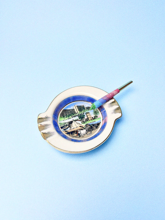 Vintage Panama Souvenir Ashtray