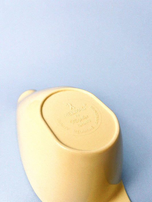 Vintage Butter Yellow Melamine Scoop | Melmac