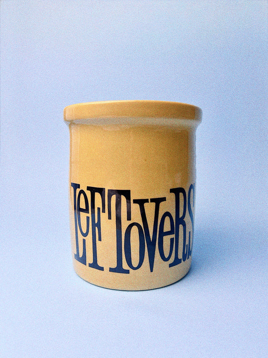 Vintage TG Green “Leftovers” Stoneware Canister | Made in UK