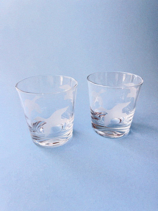 Mallory Flying Duck Cocktail Glasses, Set of 2