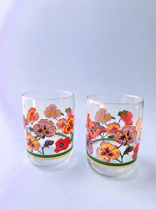 Pansy Glasses, Set of 2 | Short