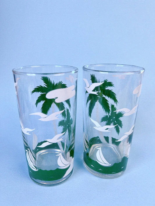 Tropical Highball Glasses, Set of 2