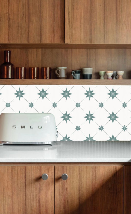 Estella Sticker Tile | Wild Amazon - White