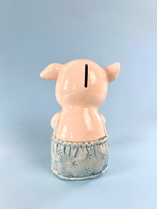 Vintage Enesco Mama + Baby Piglet Piggy Bank