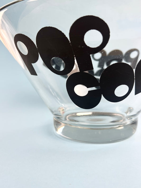 Vintage 70's Wheaton Glass Popcorn Bowl