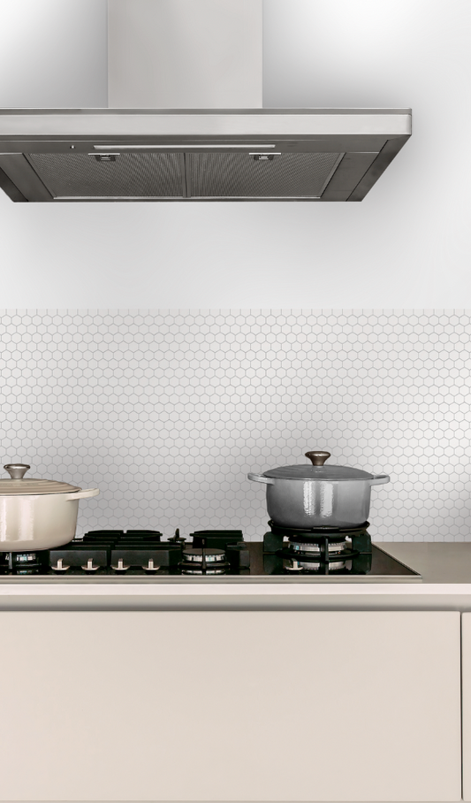 Hex Tile Panel Roll | White