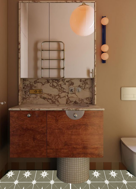 Estella Sticker Tile | Provincial Olive