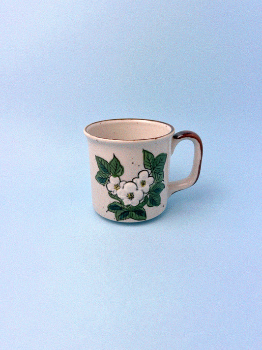 Vintage Dogwood Stone Mug