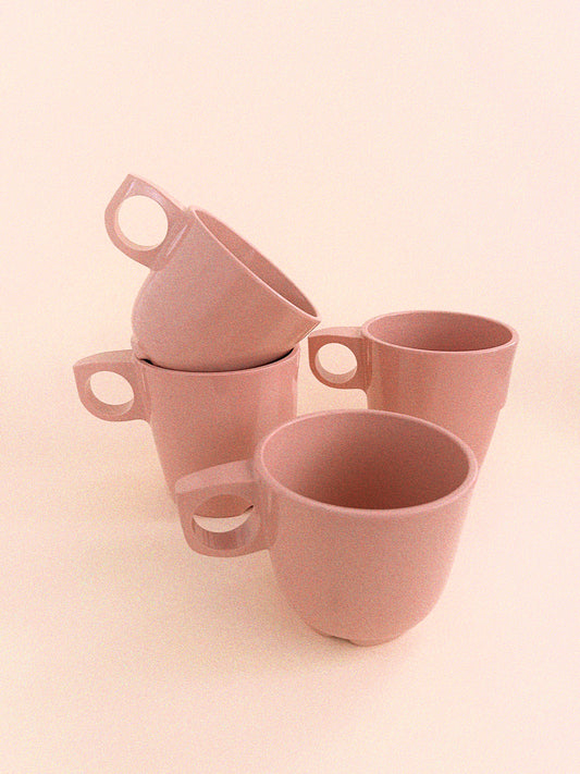 Matilda Melmac Nesting Mugs - Set of 2 | Rose