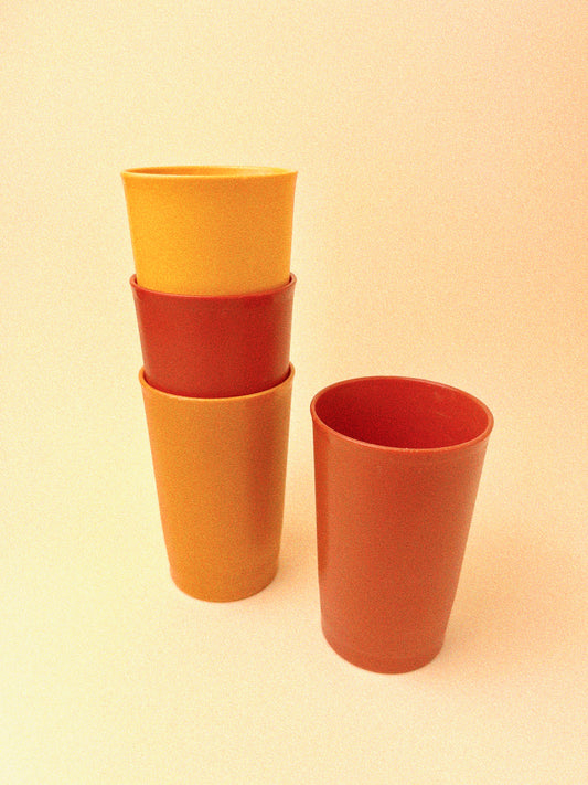 Tupperware Harvest Tumblers - Set of 4