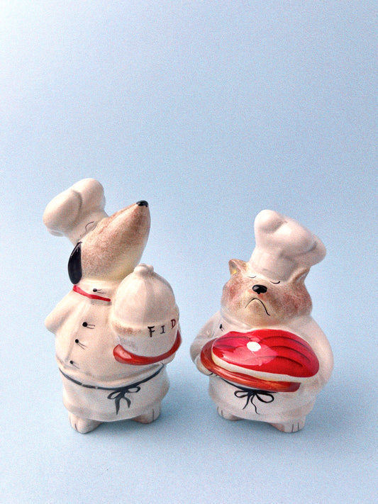 Vintage Chef Fido Salt & Pepper Shaker