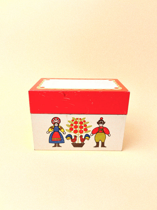 Vintage Ohio Art Co. Dutch Recipe Box