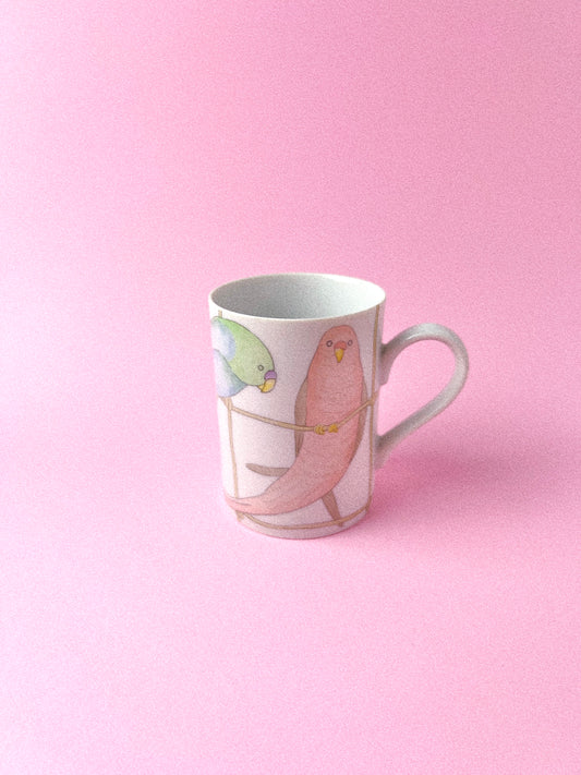 Pastel Parakeets Mug