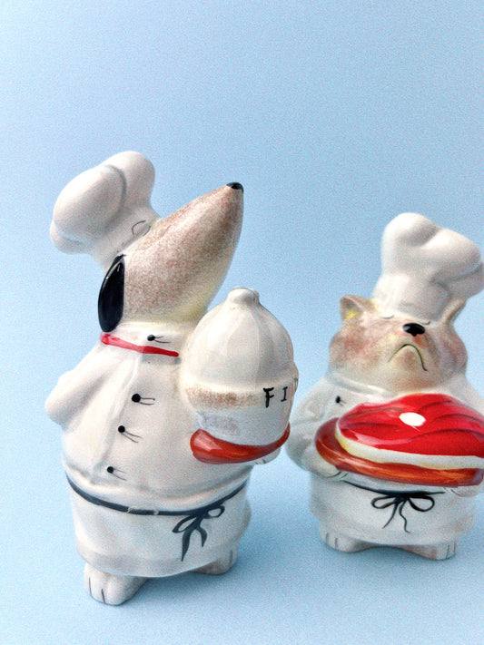 Vintage Chef Fido Salt & Pepper Shaker