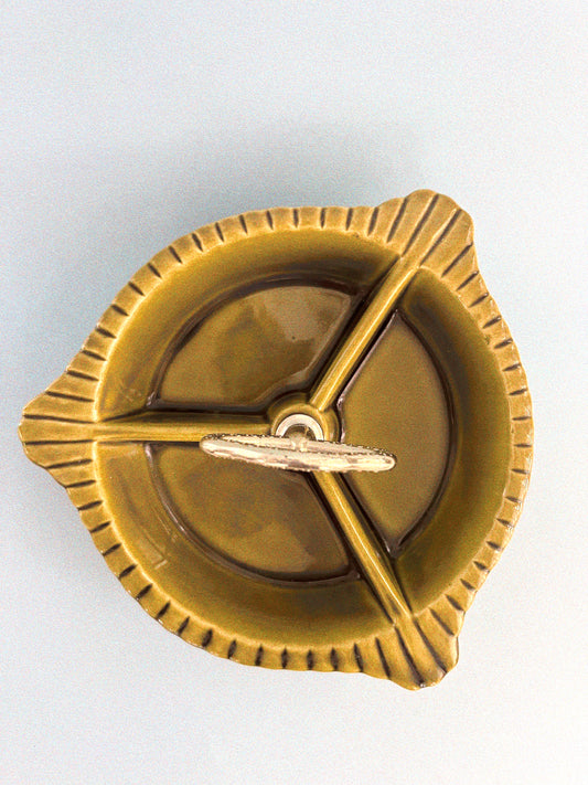 Vintage Olive Snack Tray | California Pottery