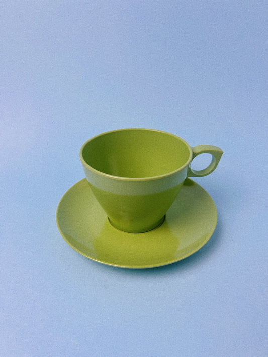 Vera Melmac Teacup - Avo Green