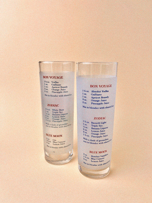 Vintage Libbey "Celebrity Cruises" High-Ball Glasses, Set of 2